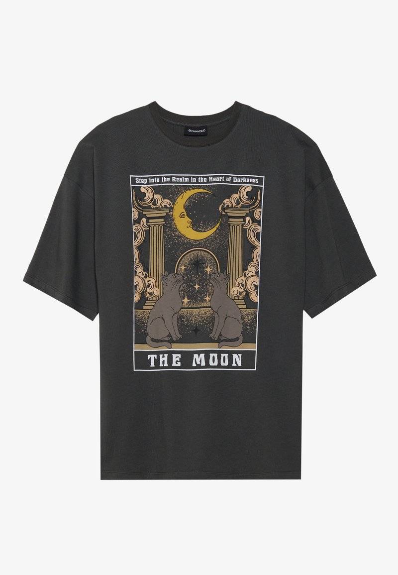 Even&Odd Even&Odd Print T-shirt - anthracite Discount Store für neue Produkte