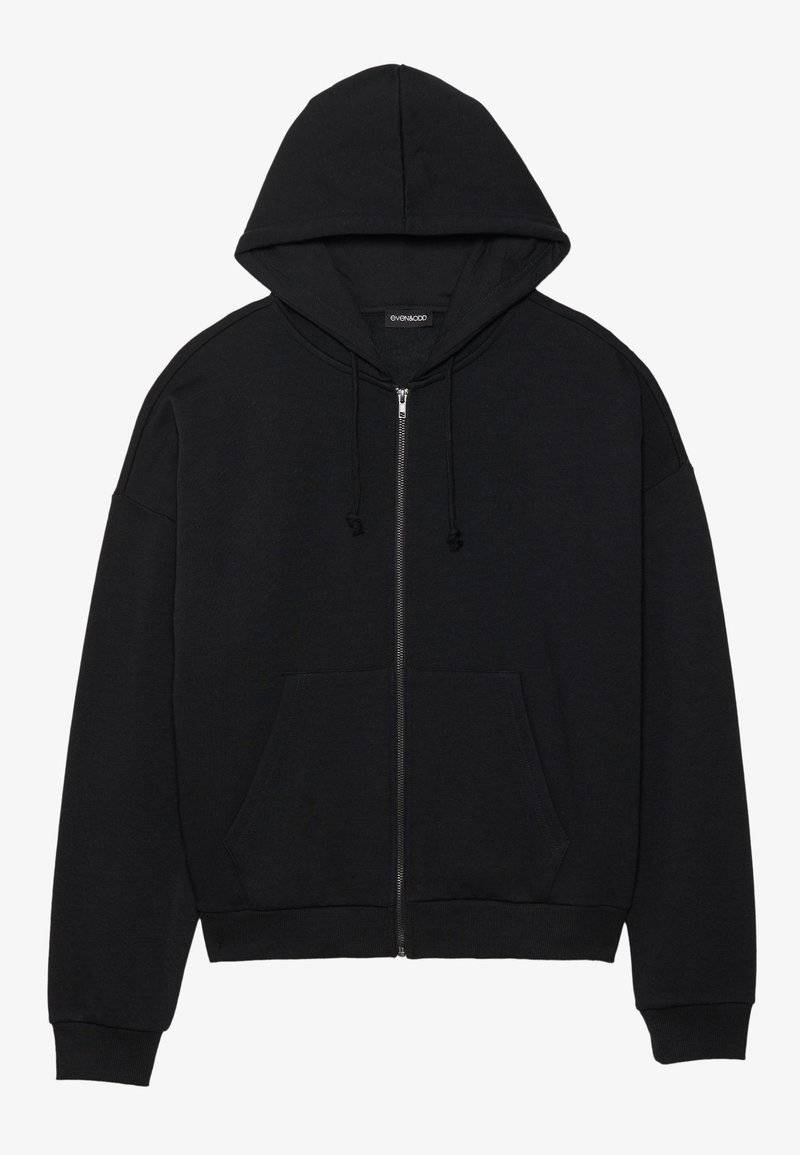 Even&Odd Even&Odd Zip-up sweatshirt - black Riesige Rabatte