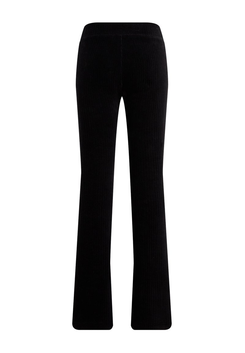 WE Fashion WE Fashion FLARED - Trousers - black Begrenzt auf 3 Tage