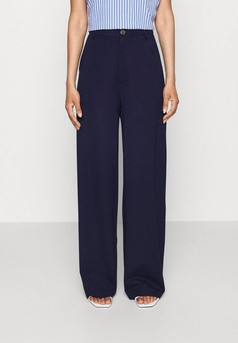 Even&Odd Petite Even&Odd Petite Trousers - dark blue 50% Rabatt für begrenzte Zeit
