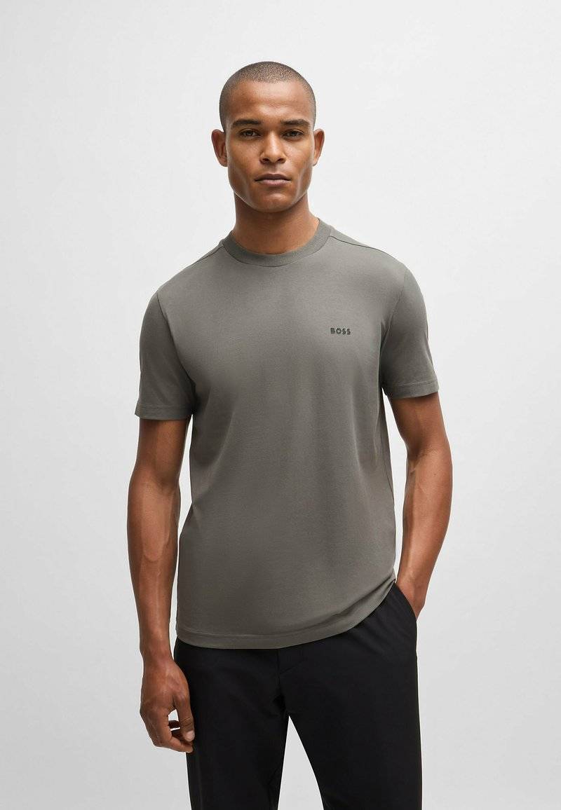 BOSS BOSS TEE - Basic T-shirt - light grey eight