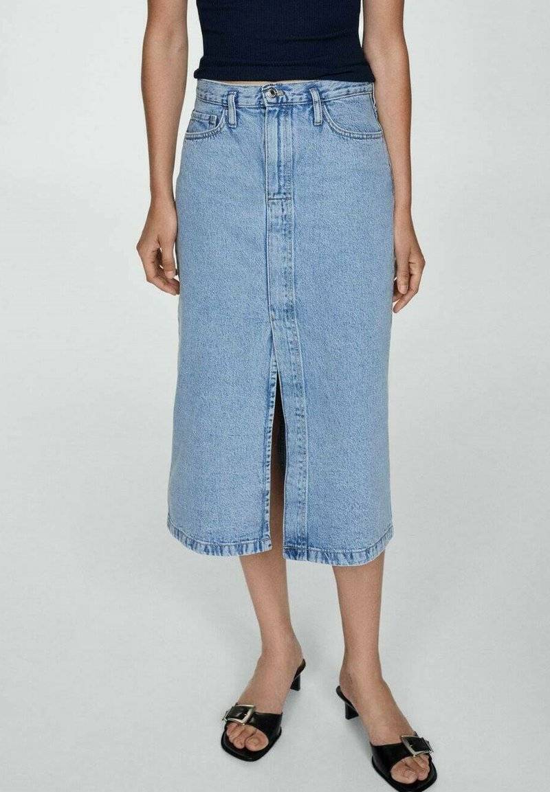Mango Mango SOLEIL - Pencil skirt - hellblau Hotsell