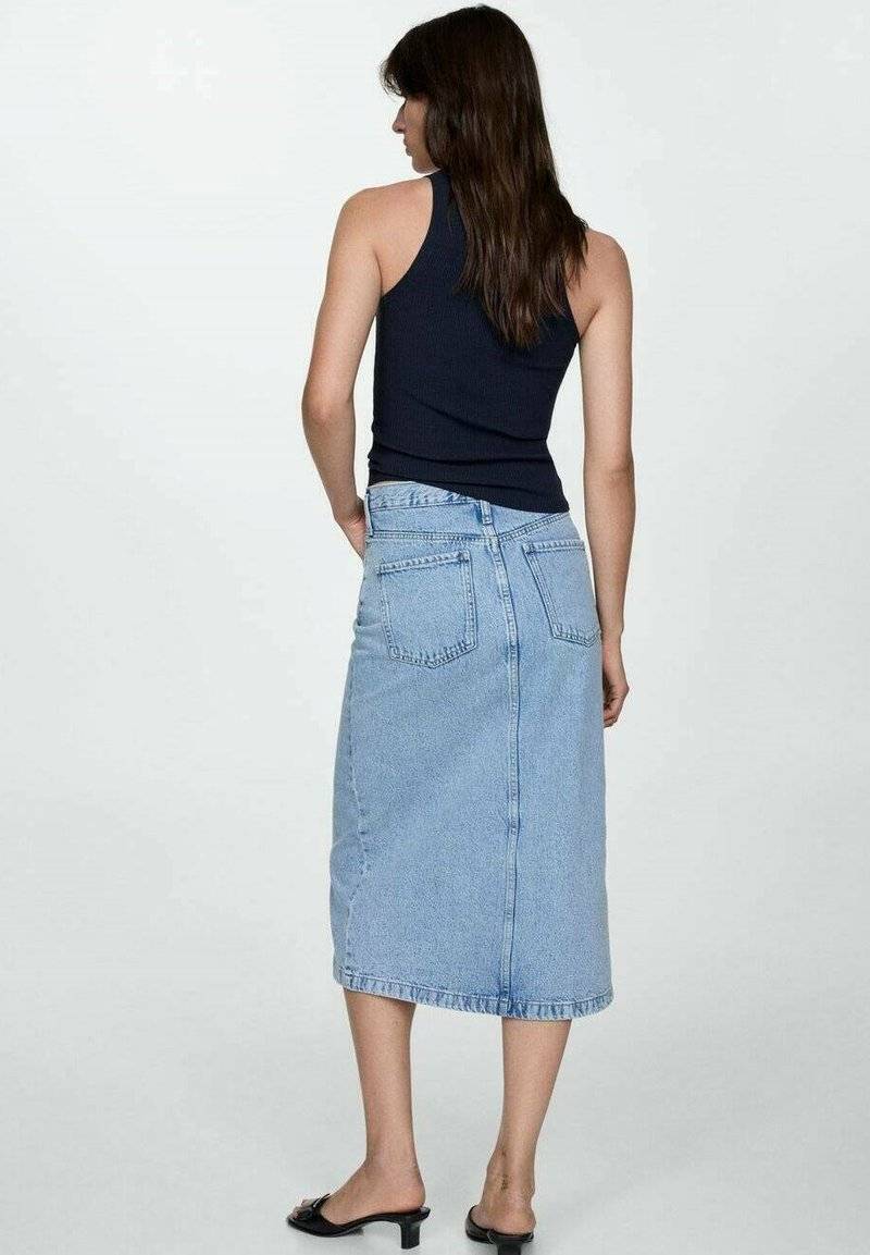 Mango Mango SOLEIL - Pencil skirt - hellblau Hotsell