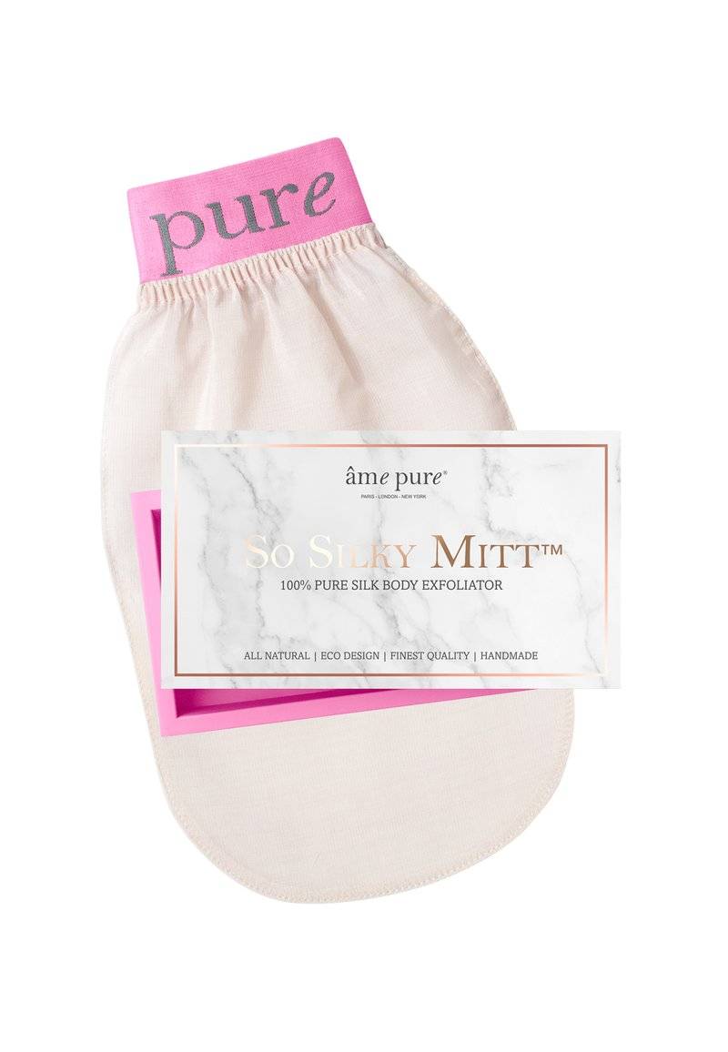âme pure âme pure SO SILKY MITT 100% REINE SEIDE- PEELINGHANDSCHUH FÜR KÖRPER - Bath & body Begrenztes Angebot
