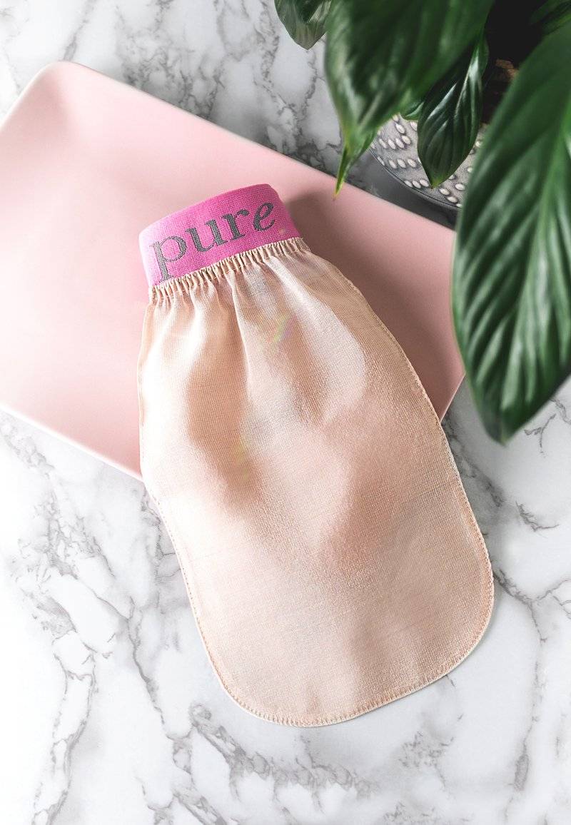 âme pure âme pure SO SILKY MITT 100% REINE SEIDE- PEELINGHANDSCHUH FÜR KÖRPER - Bath & body Begrenztes Angebot