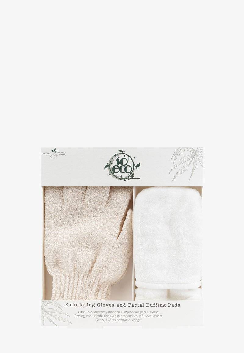 So Eco So Eco SO ECO EXFOLIATING GLOVES AND FACIAL BUFFING PADS - Skincare set - white