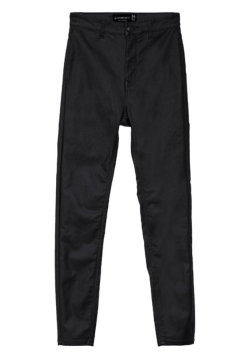 Stradivarius Stradivarius MIT SUPERHOHEM BUND - Trousers - black Bis zu 50% Rabatt