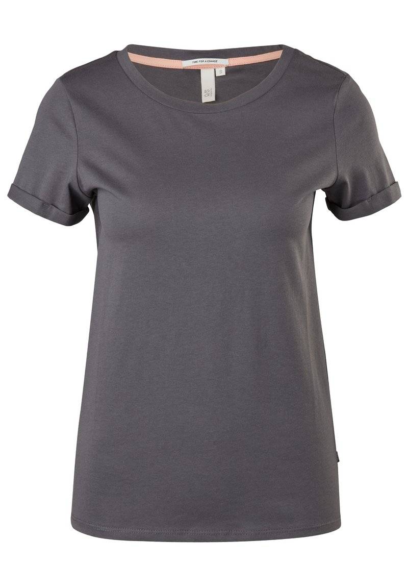 QS QS MIT CREW NECK - Basic T-shirt - grey Vierteljährliche Förderung