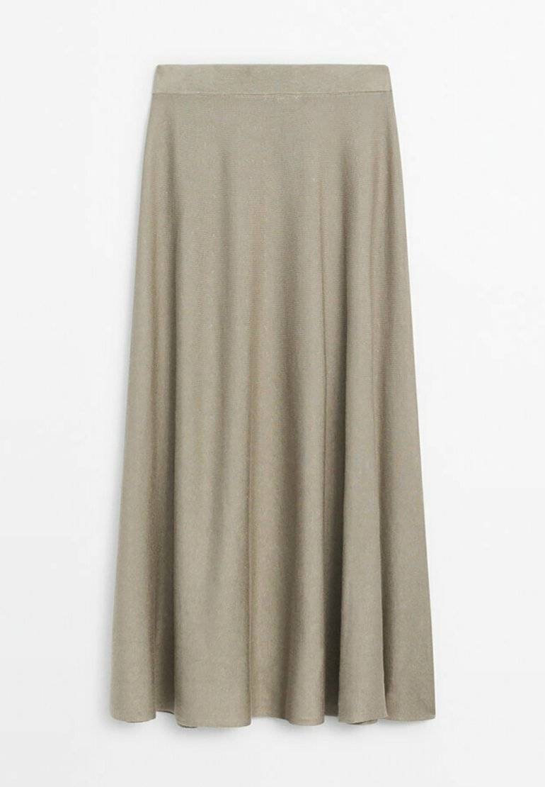 Massimo Dutti Massimo Dutti FLARED - Maxi skirt - beige Kostenloser Versand international