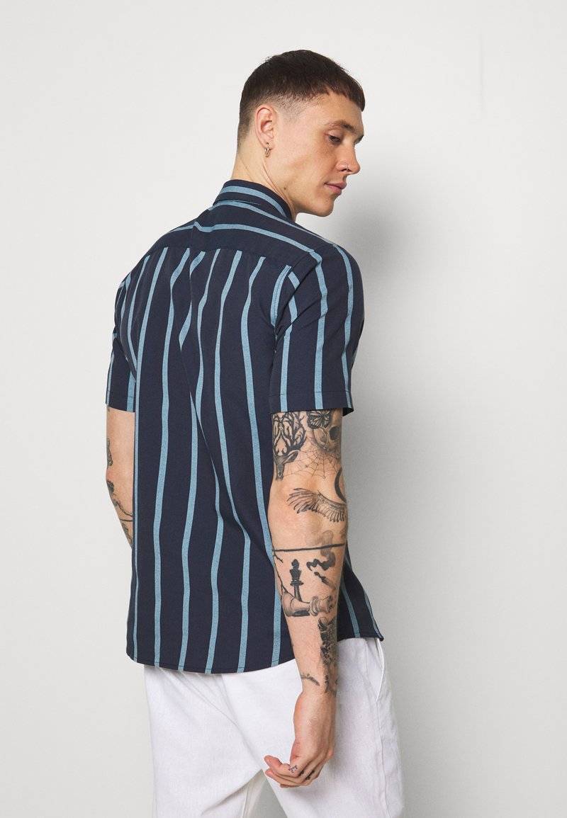 Only & Sons Only & Sons ONSTRAVIS LIFE STRIPED - Shirt - dark navy 50% Rabatt für begrenzte Zeit