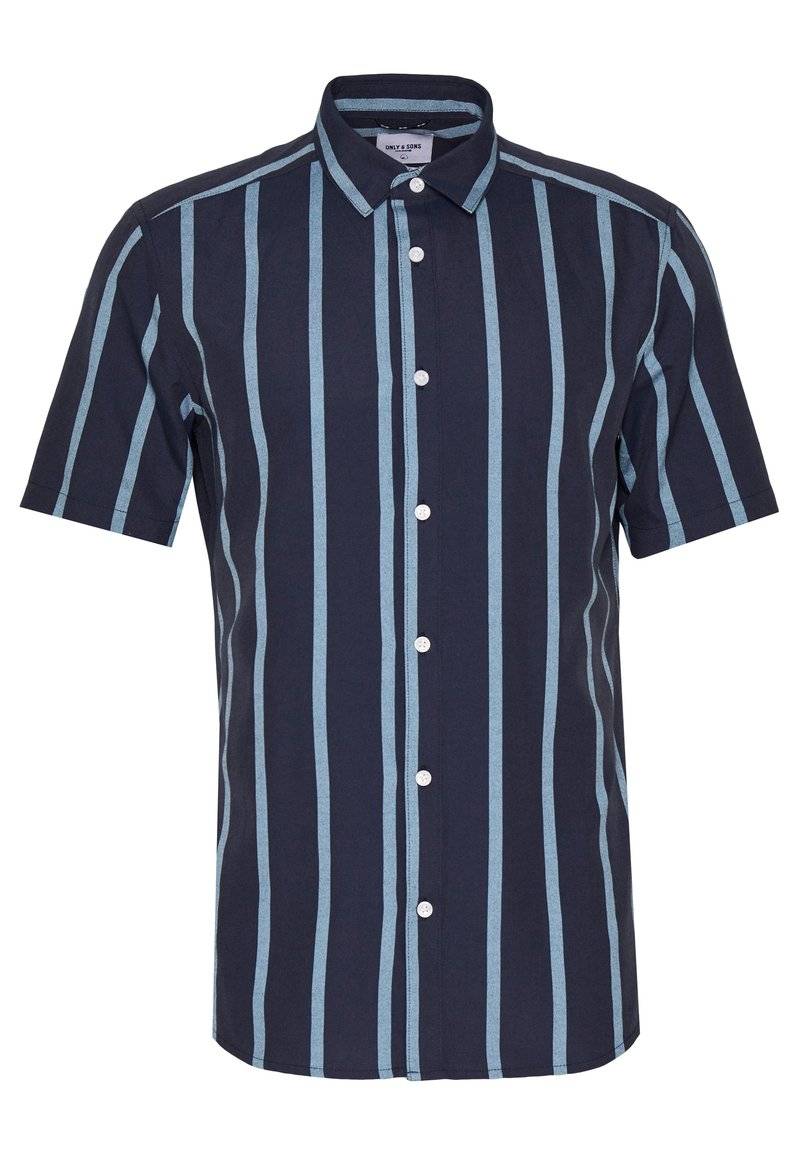 Only & Sons Only & Sons ONSTRAVIS LIFE STRIPED - Shirt - dark navy 50% Rabatt für begrenzte Zeit
