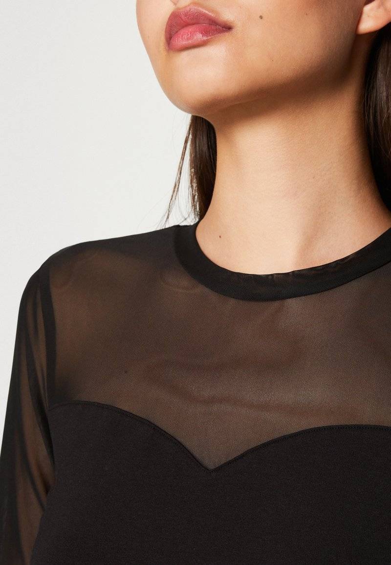 ONLY ONLY ONLLIVE LOVE SWEETHEART - Long sleeved top - black Outlet