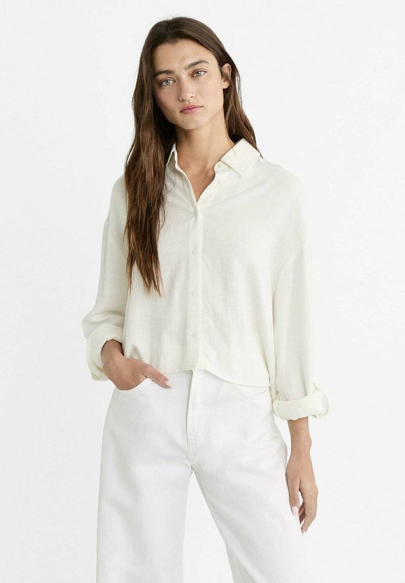 Stradivarius Stradivarius Button-down blouse - white