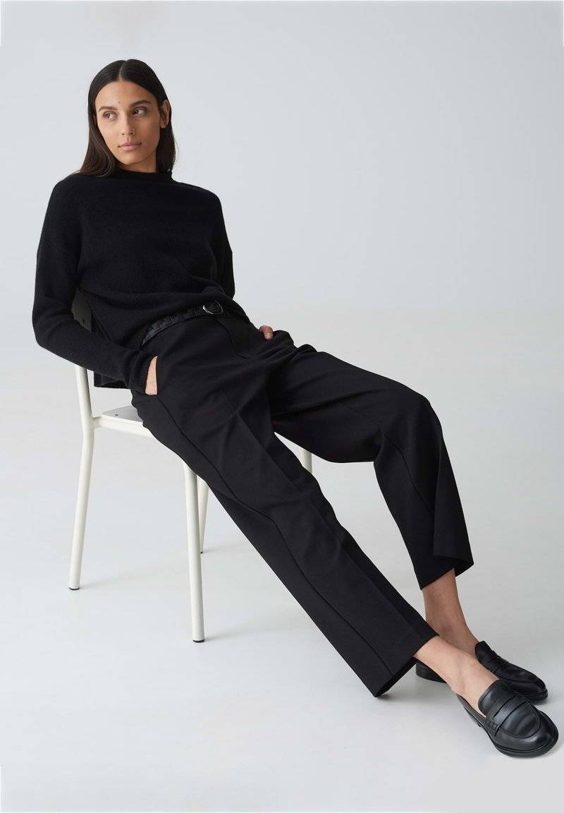 Opus Opus CITY MORELLA - Trousers - black Begrenzt auf 3 Tage
