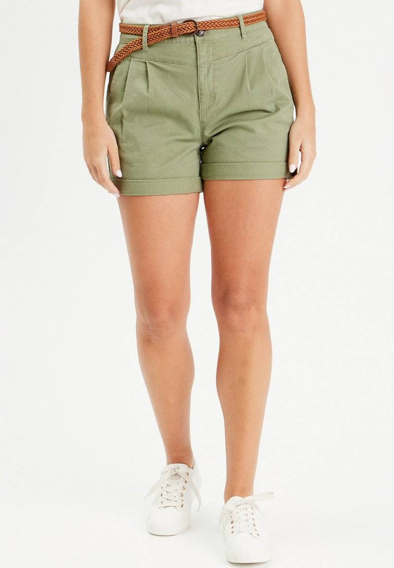 Cache Cache Cache Cache MIT GÜRTEL - Shorts - vert kaki Im Verkauf