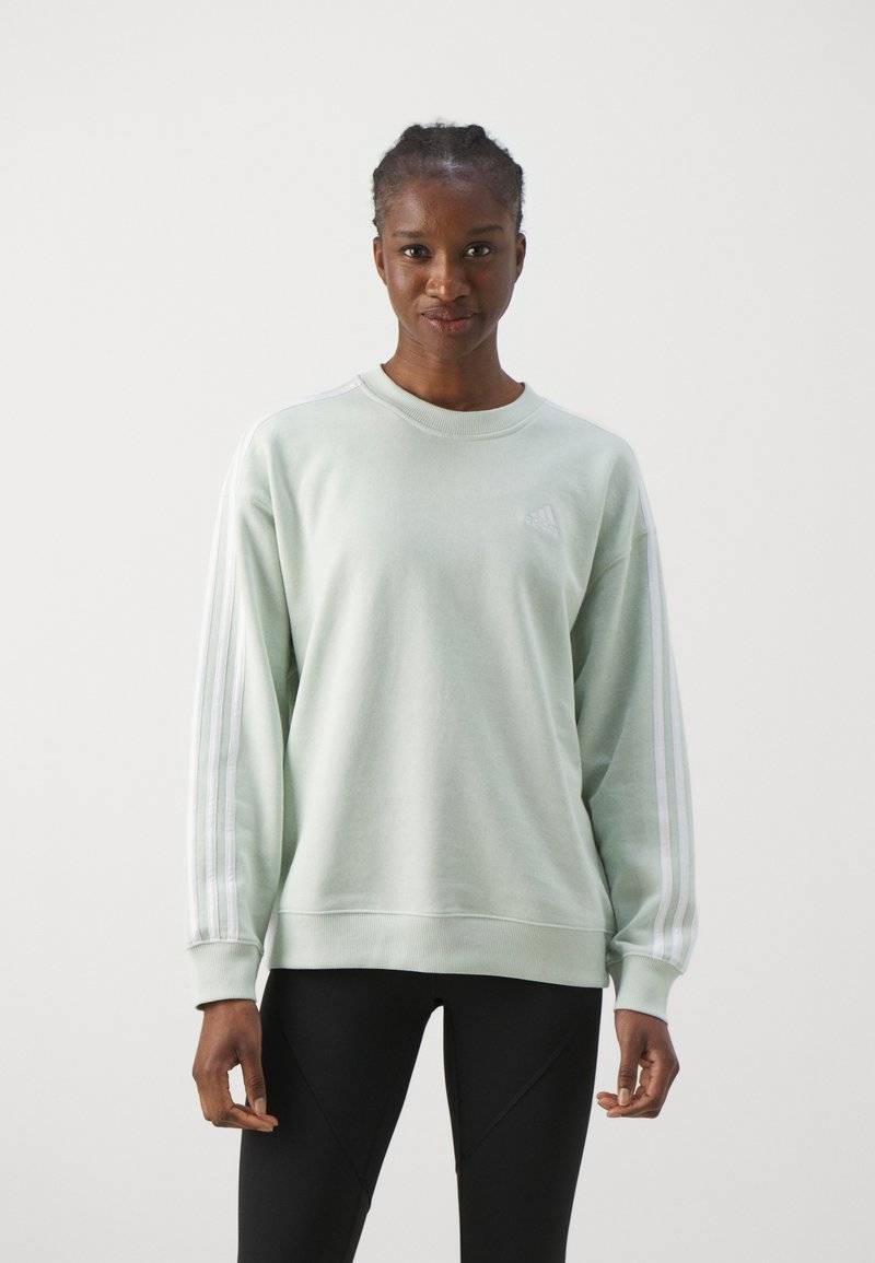 adidas Sportswear adidas Sportswear ESSENTIALS 3 STRIPES - Sweatshirt - linen green