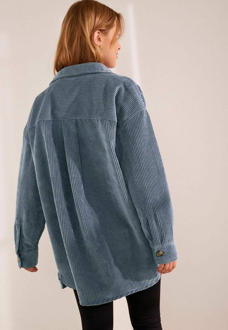 Next Next LIGHTWEIGHT SHACKET STANDARD - Short coat - blue 2025