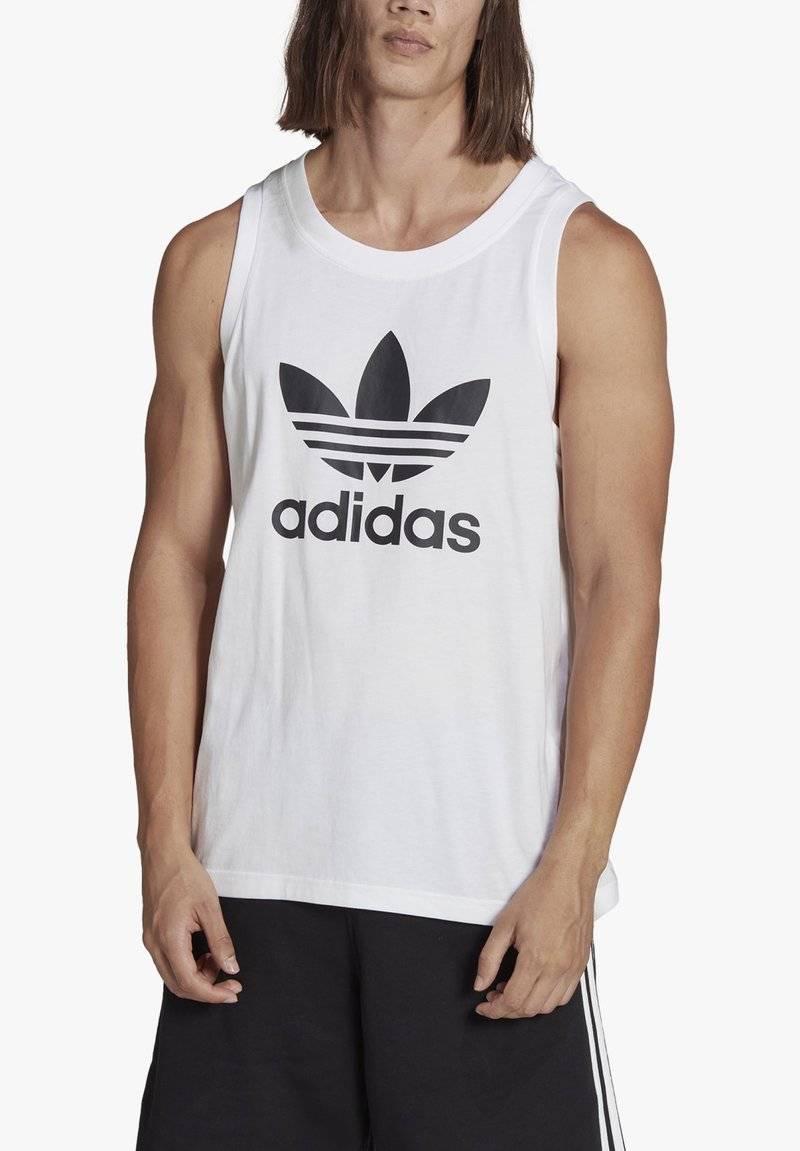 adidas Originals adidas Originals ADICOLOR CLASSICS TREFOIL TANK - Top - white Valentinstagsangebot