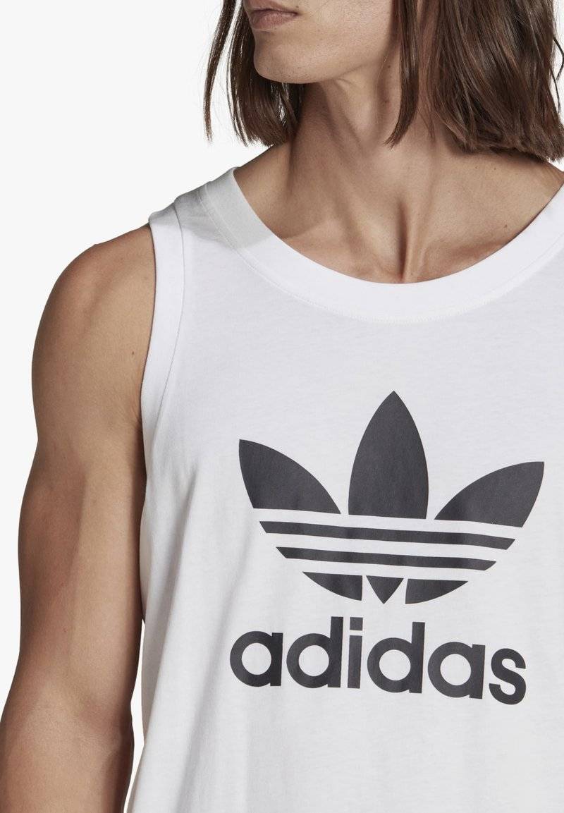 adidas Originals adidas Originals ADICOLOR CLASSICS TREFOIL TANK - Top - white Valentinstagsangebot