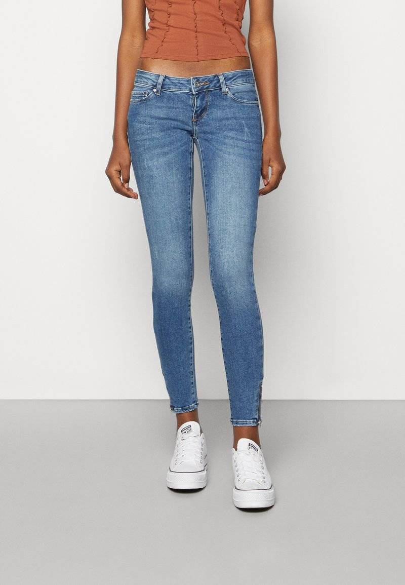 ONLY ONLY ONLCORAL SKINNY ZIP ANKLE - Jeans Skinny Fit - medium blue denim