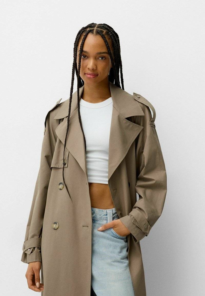 Bershka Bershka Trenchcoat - sand Online Outlet