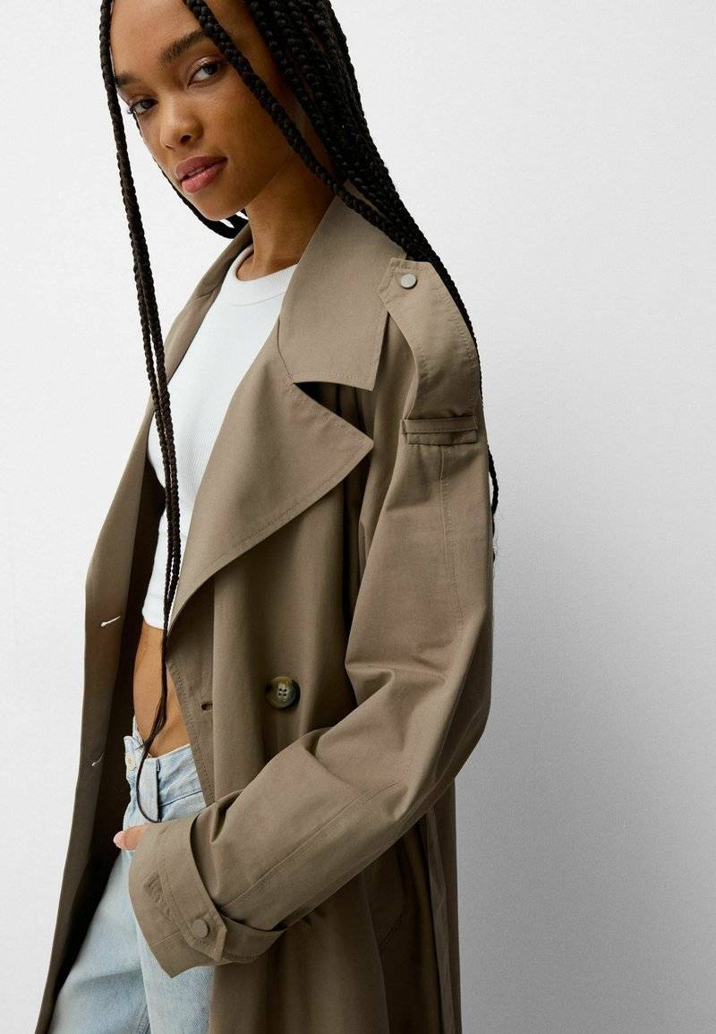 Bershka Bershka Trenchcoat - sand Online Outlet