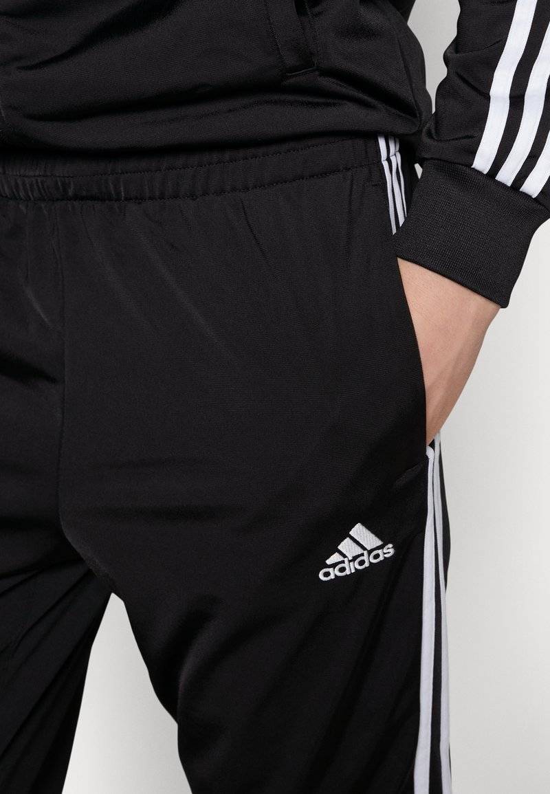 adidas Sportswear adidas Sportswear BASIC 3-STRIPES TRICOT TRACK SUIT - Tracksuit - black Zeitlich begrenztes Angebot