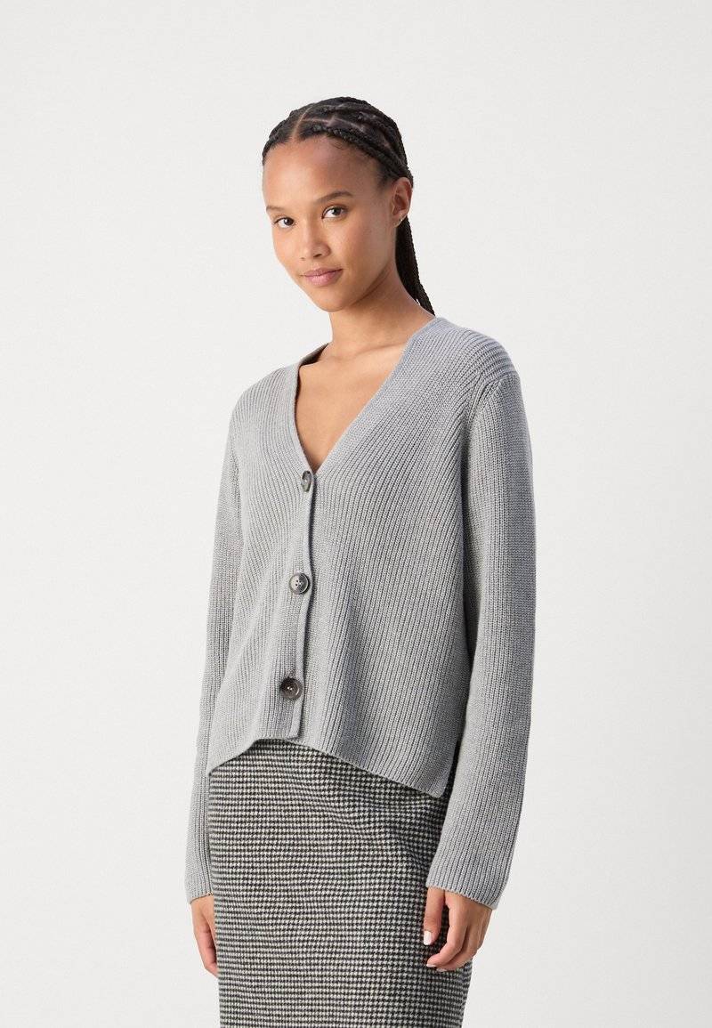 Marc O'Polo Marc O'Polo CARDIGAN LONGSLEEVE V NECK - Cardigan - soft stone melange Bestseller