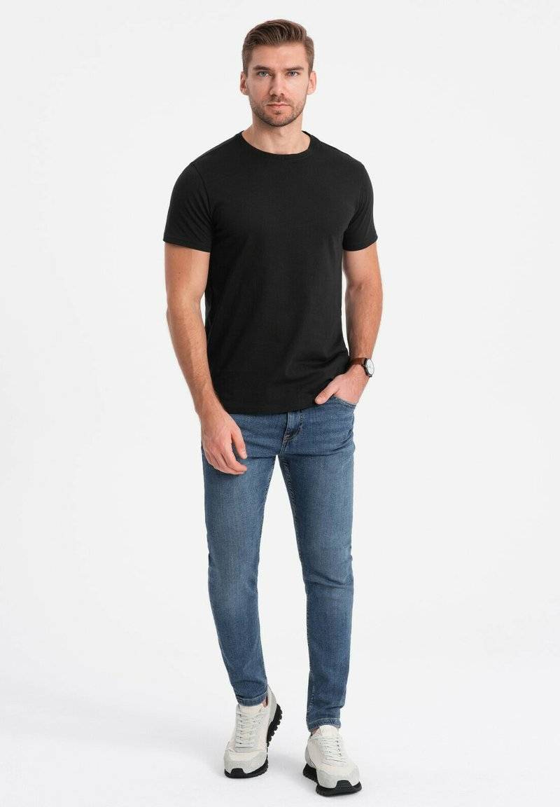 Ombre Ombre Basic T-shirt - black Räumungsverkauf