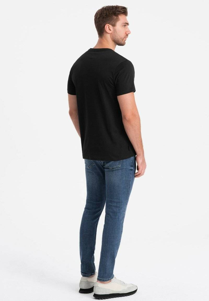 Ombre Ombre Basic T-shirt - black Räumungsverkauf