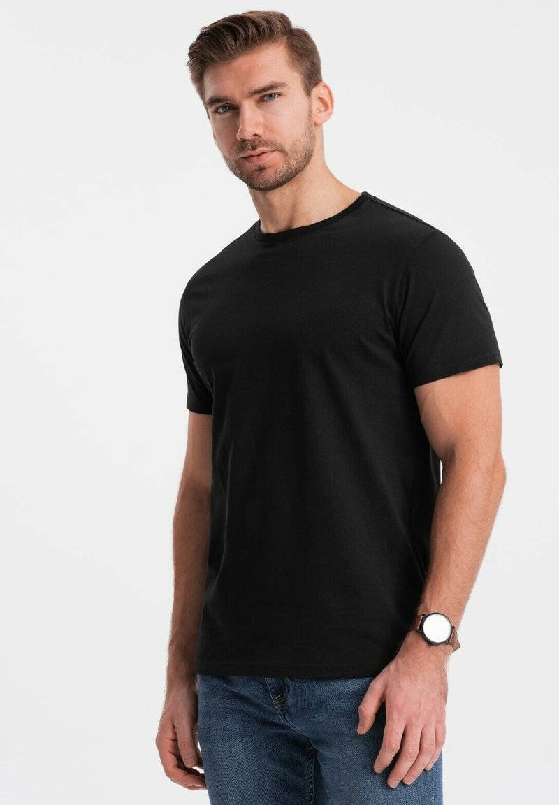 Ombre Ombre Basic T-shirt - black Räumungsverkauf