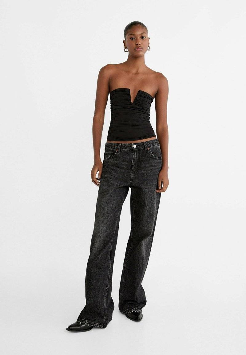 Stradivarius Stradivarius Top - black Tägliche Deals