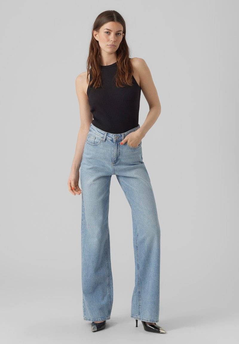 Vero Moda Vero Moda VMTESSA STRAIGHT - Straight leg jeans - light blue denim Sonderangebote