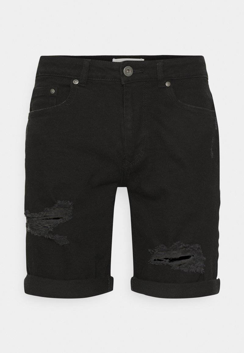 Pier One Pier One Denim shorts - black