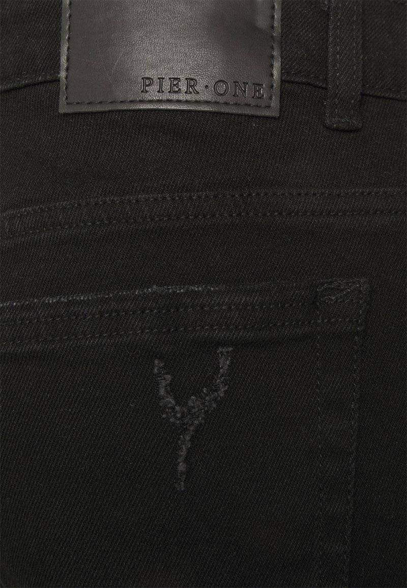 Pier One Pier One Denim shorts - black Tiefpreis