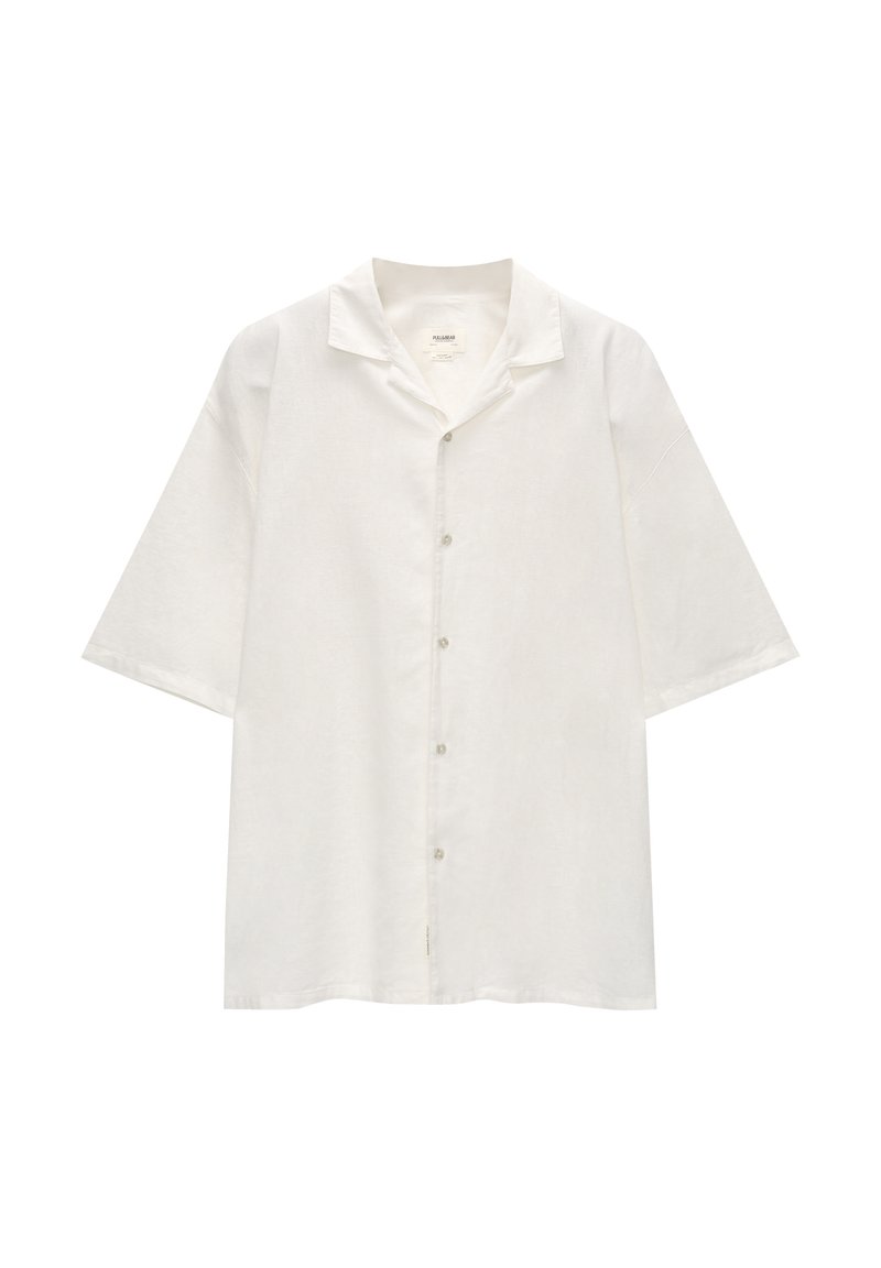 PULL&BEAR PULL&BEAR SHORT SLEEVE - Shirt - white Super Sparpreis