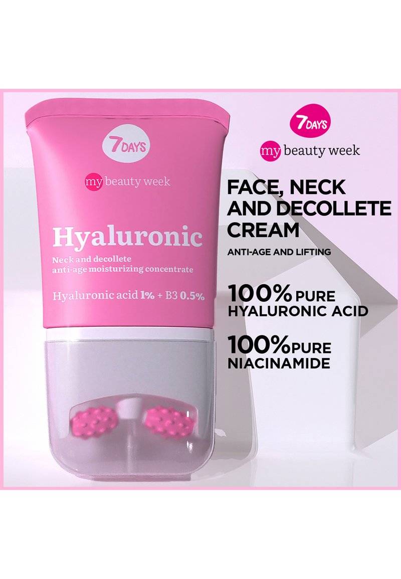 7days 7days MY BEAUTY WEEK HYALURONIC NECK AND DECOLLETE ANTI-AGE MOISTURIZING CONCENTRATE HYALURONIC ACID 1% + B3 O,5% - Night care Letzte 2 Tage