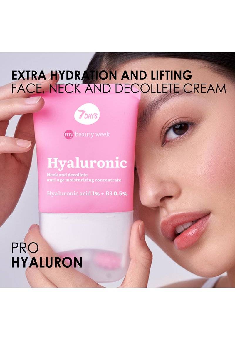 7days 7days MY BEAUTY WEEK HYALURONIC NECK AND DECOLLETE ANTI-AGE MOISTURIZING CONCENTRATE HYALURONIC ACID 1% + B3 O,5% - Night care Letzte 2 Tage