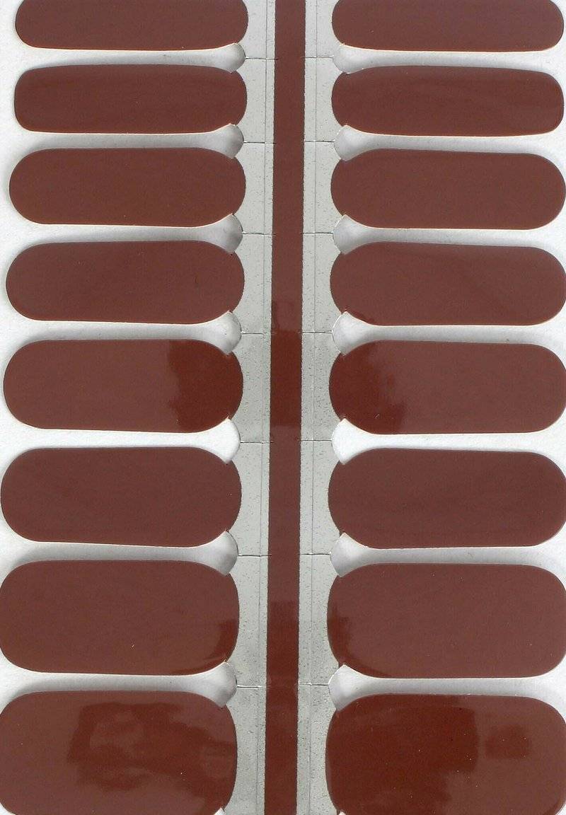 Vargu Vargu VARGU LAUED VEGANE NAGELFOLIEN SOLID BROWN - Nail stickers - mocha shake