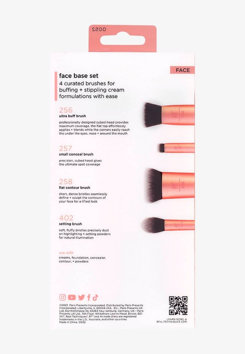 Real Techniques Real Techniques FACE BASE MAKEUP BRUSH SET - Makeup brush set - not defined Riesige Rabatte