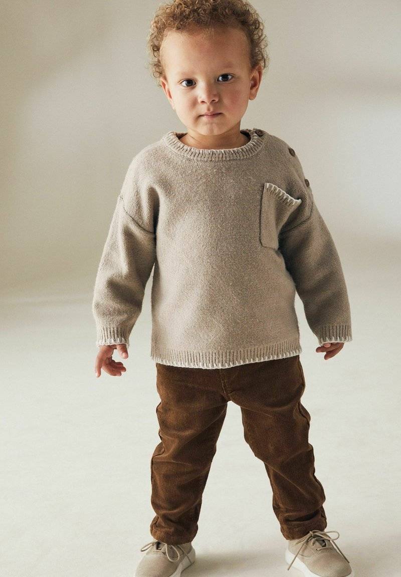 Next Next REGULAR FIT - Trousers - tan brown Auslauf