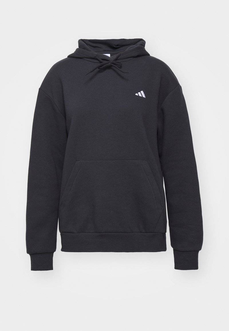 adidas Sportswear adidas Sportswear ESSENTIALS SMALL LOGO FEEL COZY HOODIE - Hoodie - black Fabrikverkauf