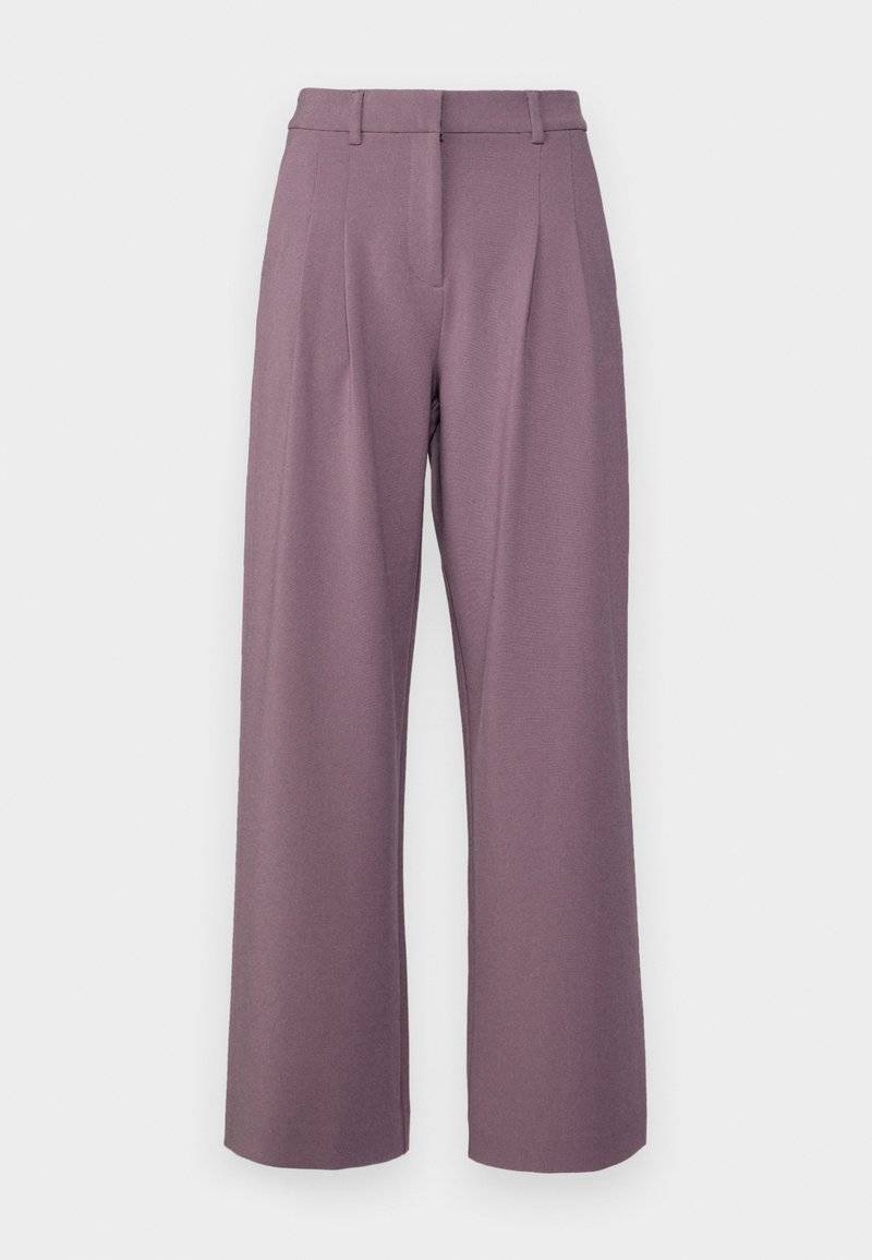 MSCH Copenhagen MSCH Copenhagen MIRABELLE MICHELLE PLEAT - Trousers - black plum Fabrik Onlineshop
