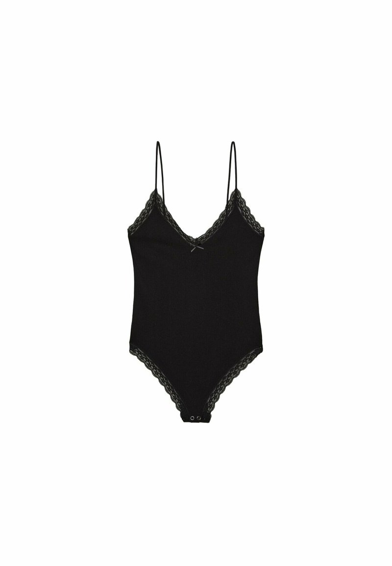 Stradivarius Stradivarius SEAMLESS - Top - black Sonderangebot