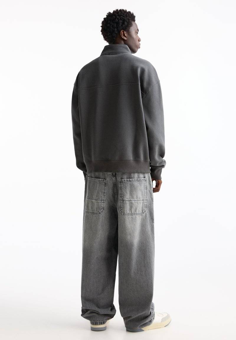 PULL&BEAR PULL&BEAR HALF ZIP - Sweatshirt - dark grey Günstig kaufen