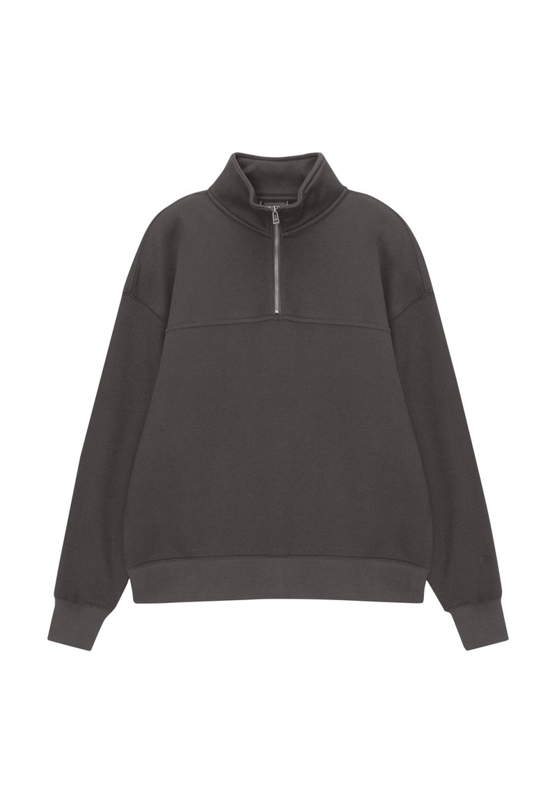 PULL&BEAR PULL&BEAR HALF ZIP - Sweatshirt - dark grey Günstig kaufen