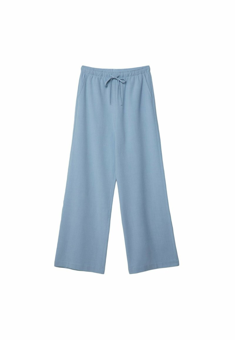 Stradivarius Stradivarius LONG FLOWING - Trousers - light blue Online Shopping