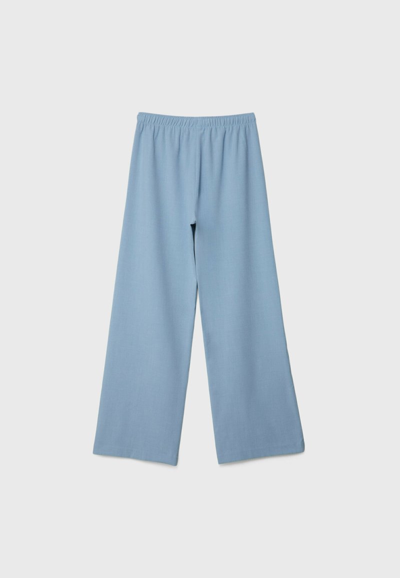 Stradivarius Stradivarius LONG FLOWING - Trousers - light blue Online Shopping