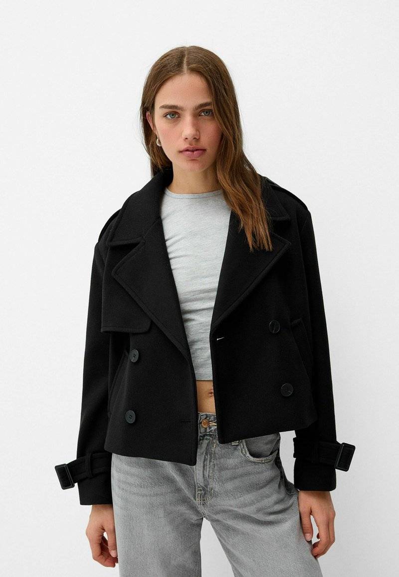 Bershka Bershka SOFT - Blazer - black Vierteljährliche Förderung