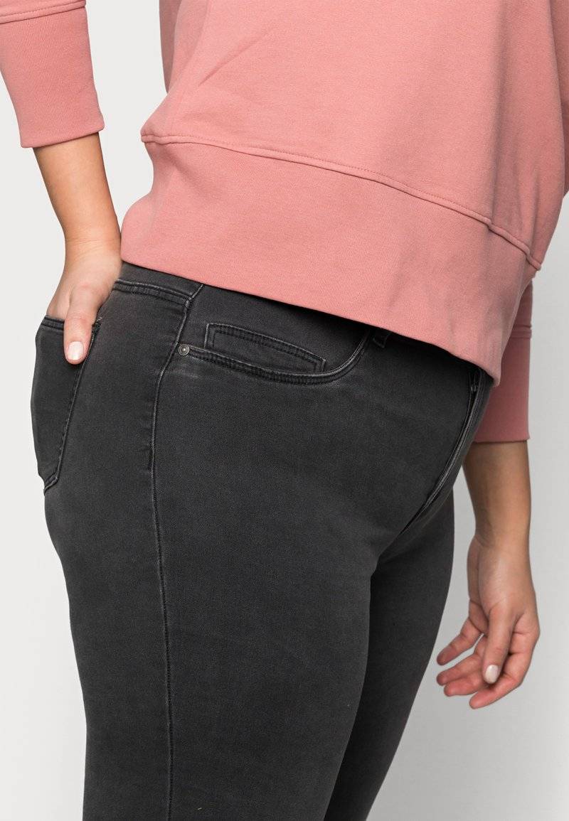 Noisy May Noisy May Jeans Skinny Fit - dark grey denim Kostenloser Versand international